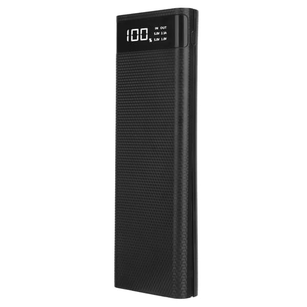 Hurtiglading mobil strømboks med 10 stk 18650 batterirom