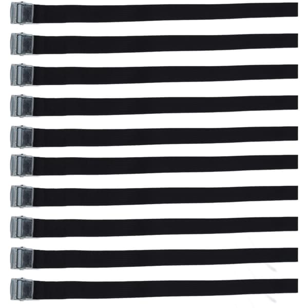 10st Zink Legering Tryckspänne Spännband Smutsresistent Nylon Surrningsbälte för Gods Bagage