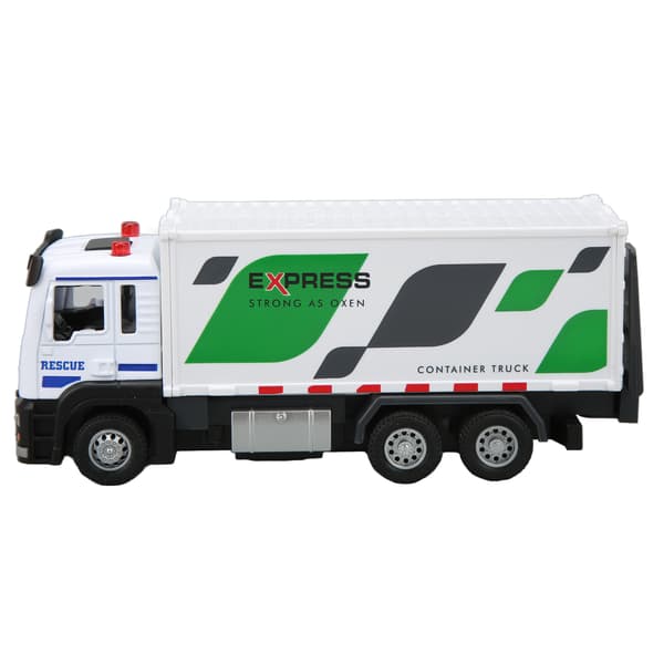 1:32 Legering Container Lastbil Legetøjsmodel Simulation Lyd Lys Container Lastbil Legetøj Semi Trailer Køretøjer Legetøj med Batteri