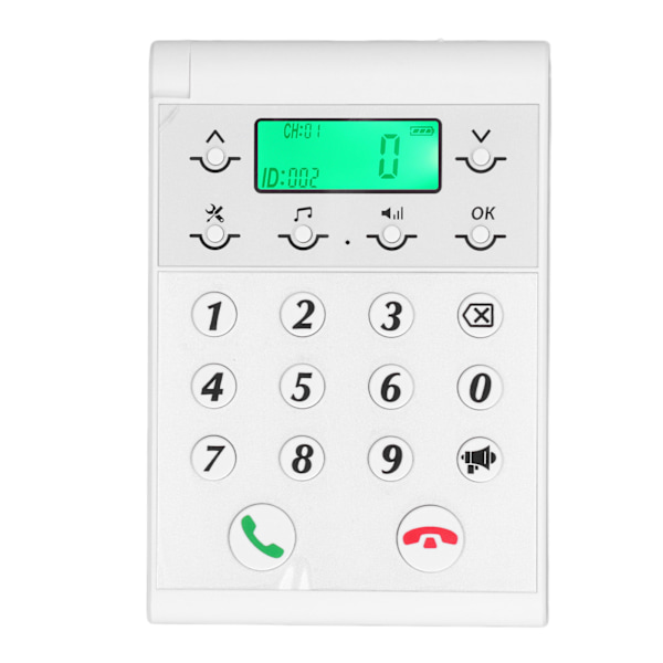 Trådløs Intercom Telefon 1000m Rekkevidde Klar Samtale Smart Nettverk Håndfri Intercom System Vert Hvit