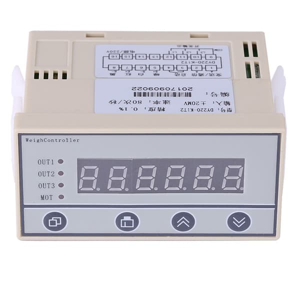 220V Høy Presisjon Vektekontroller Vektindikator 6-Sifret LED-Display US Plugg