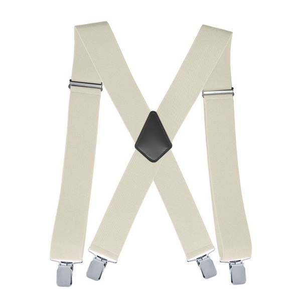 De nye svarte justerbare seler Unisex-bukser for menn Elastic Sc white oen-size