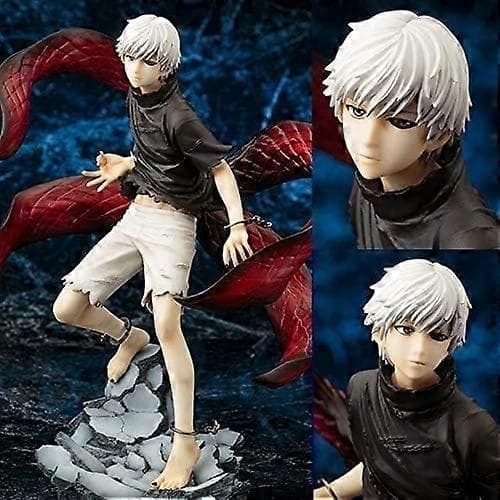 Tokyo Ghoul Kaneki Ken Anime Figur 17 cm Utskiftbart Hode Demonteringsfigur Animasjonsmodell Samleobjekt Dekorasjonspynt