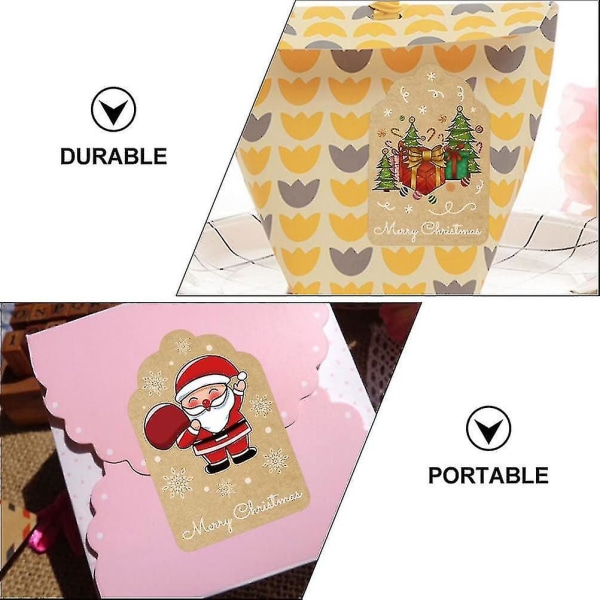 2 kpl Joulun tiivistystarroja Lahjapakkaustarrat Tee itse lahjarasialaukun etiketti