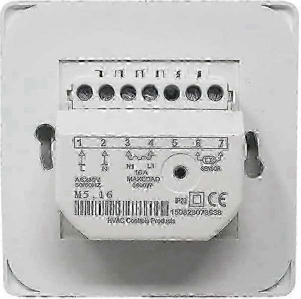 Elektrisk golvtermostat 220V 16A med mekanisk temperaturkontroll