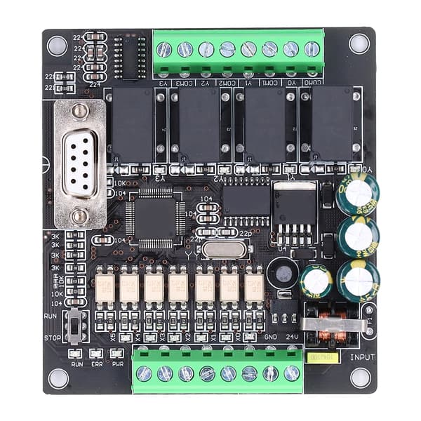 PLC Controller Programmerbart Industrielt Kontrolkort Relæudgang DC 24V FX1N‑10MR