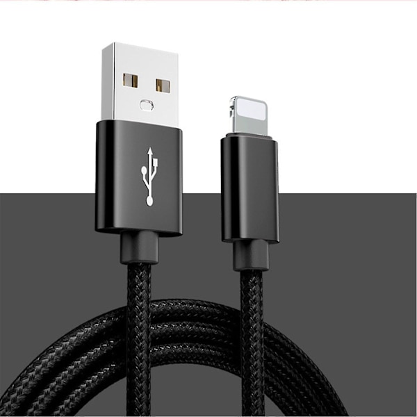 Til Samsung Galaxy Iphone Type C Usb-c 1m Data Ladekabel Hurtig Oplader Kabel Flettet Black iphone