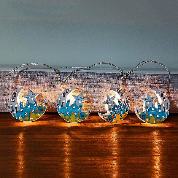 Ramadan Eid String Light Lämmin valkoinen Tunnelma Eid Lyhdyt Valot Muslimi Lamp Sisustus Kotijuhlalahja ZYCY01