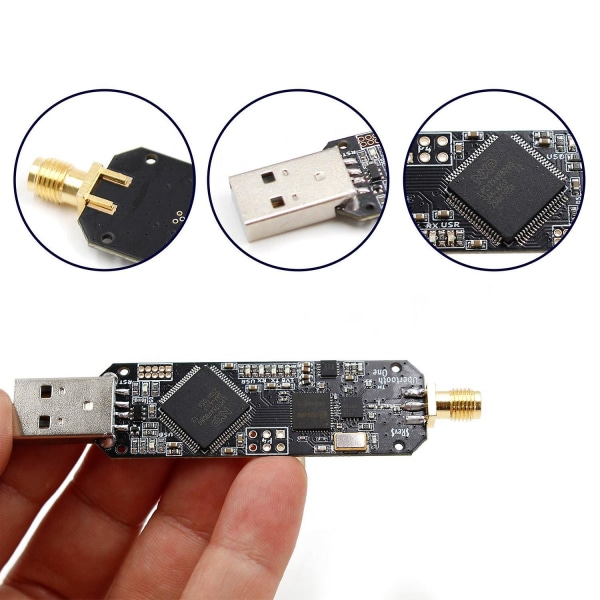 Ubertooth One 2,4 Ghz trådløs utvikling Bluetooth Sniffer Btle Hacking Tool Bluetooth Protocol A Black