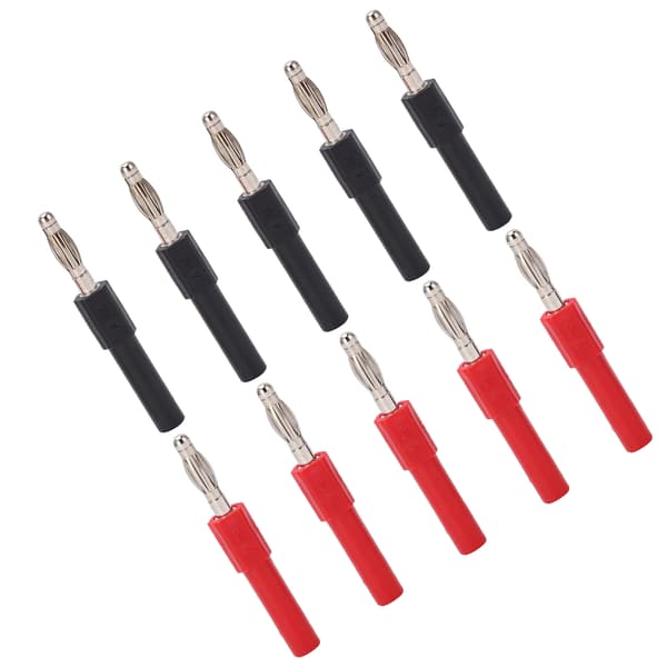 5 Sæt J.20012 Bananstikforbindelse 4 mm Han til 2 mm Hun Multimeter Bananstikforbindelsesadapter