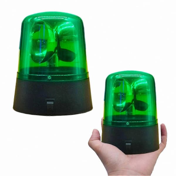3-tommers roterende strobelys for scene- og nattklubbstemning Green 1PC