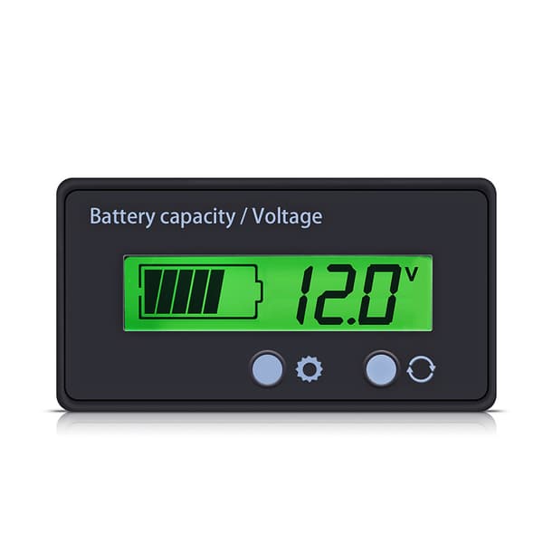 Universal LCD Batterikapasitetsmåler Spenningsmåler Tester