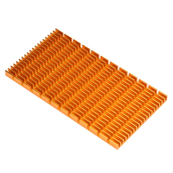 Gylden Køleplade Aluminium Køleradiator til Flere Formål 120 x 64 x 6mm