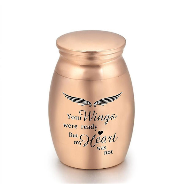 Aluminiumslegering minnesdyrkisteurne - liten suvenirurne S rosegullurne C S Rose Gold Urn C