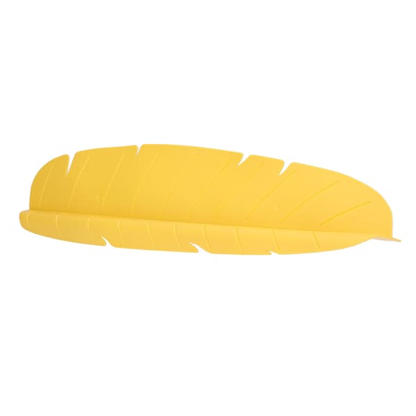 Elastiskt Återanvändbart Stänkskydd för Diskbänk med Bananblad för Disk Grönsaker Tvätt Gul
