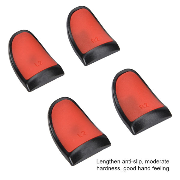 PS4 L2 R2 Förlängda Grepp Mjuka Kontroll Trigger Knappar Förlängning Röd