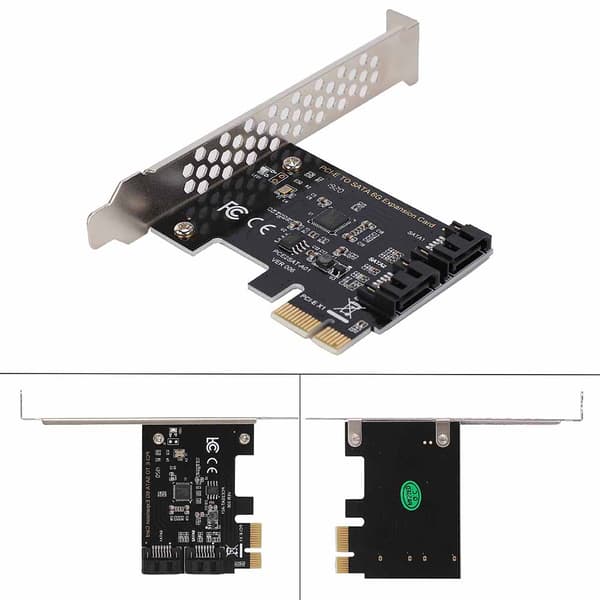 PCI-E til SATA 3.0 ekspansjonsadapter - 2-port SATA III 6Gbps-kort