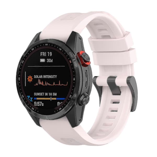 Armbånd til Garmin Fenix 7s/6s/5s Silikone Smartwatch Rem Ridsefast Rem Pink