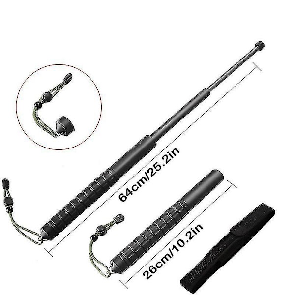 Självskyddsverktyg, vandringsstavar, swing Stick Anti-slip Flexibelt, hopfällbart utomhustillbehör