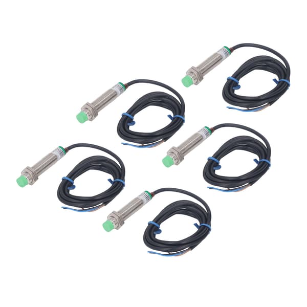 5 stk. M12x1 PNP NC IP65 Induktiv Nærhedssensor Switch 6-36VDC Approach Sensor