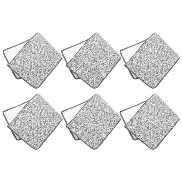 6 st Tvättbara Mopphuvud Pad Ersättning 33x12cm för Hemgolvrengöring