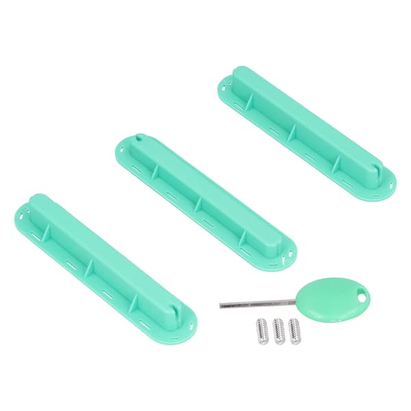 3 kpl Surfboard Finned Box Plug Set Vihreä ruuveilla