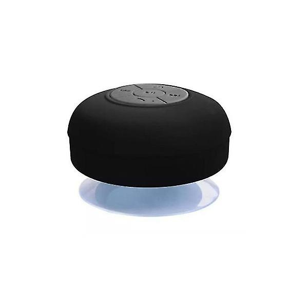 Bærbar vanntett Bluetooth-høyttaler Trådløs håndfrihøyttaler for dusjer Badstrand Black