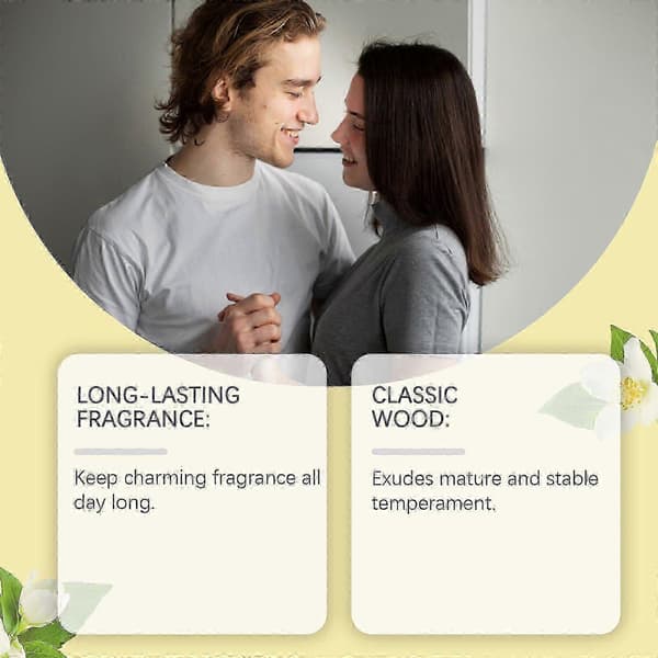 【BQ】Långvarig trädoft, 50 ml cederträ- och jasminparfym för män, långvarig doft
