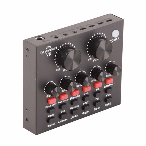 Metall Bluetooth-ljudkort för datorspel - V8a2
