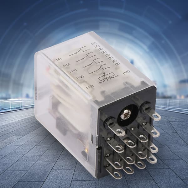 BEMM4C 14-stifts 5A Mini Effekt Mellanrelä Elektromagnetisk Relä (110VAC)