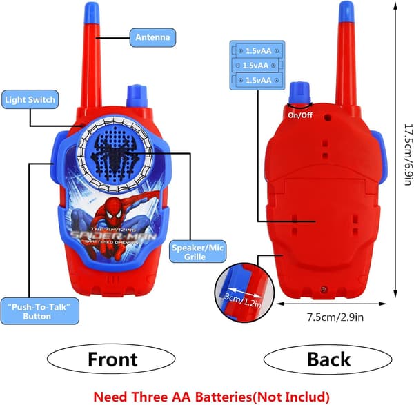 【BQ】2 stk Walkie Talkie, Kommunikasjonsspill for barn