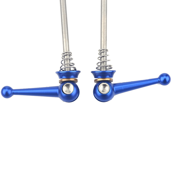 2 stk. Ultralet Titanium Legering Quick Release Spyd Cykel Reservedele Blå