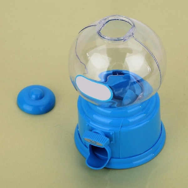 Creative Cute Sweets Mini Candy Machine Bubble Gumball Dispenser Blue