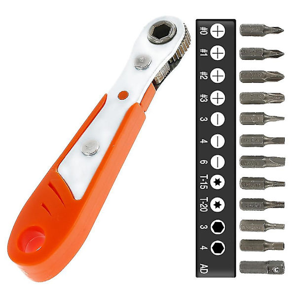 12/33 kpl Räikkäväännin ruuvimeisseli Set Räikkäruuvimeisselisarja Set 33Pcs