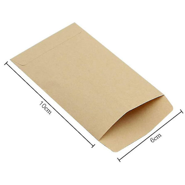 120 Stk Brun Små Kraft Papirposer Mini Papirposer 6 * 10 Cm