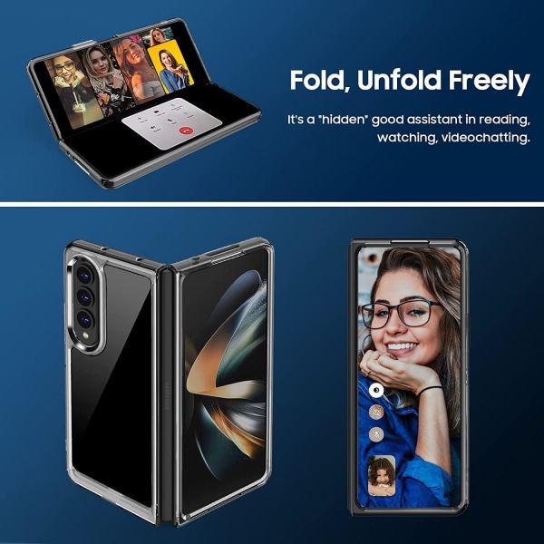 Genomskinligt case till Samsung Galaxy Z Fold4 5G / Samsung Galaxy Z Fold 4 5G