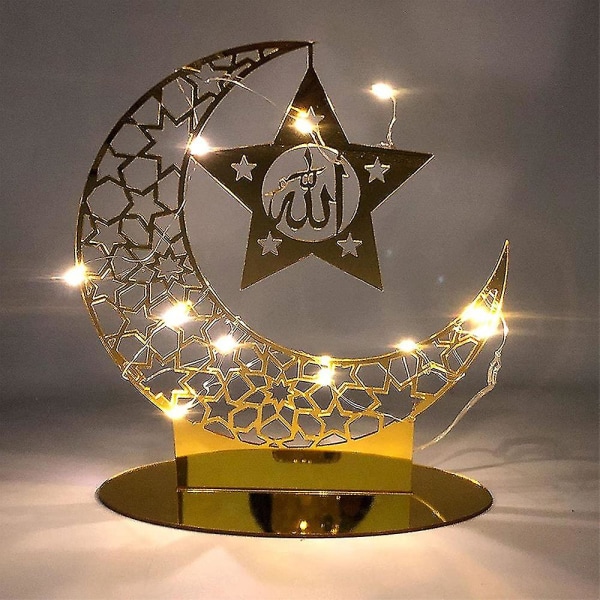 Ramadan Akryl dekorationer til hjemmebord til islamiske festartikler BT003