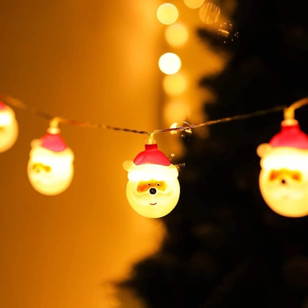 String Lights Santa Claus Starry Led Gardin Lights Christmas String Lights Santa Claus 4.92ft