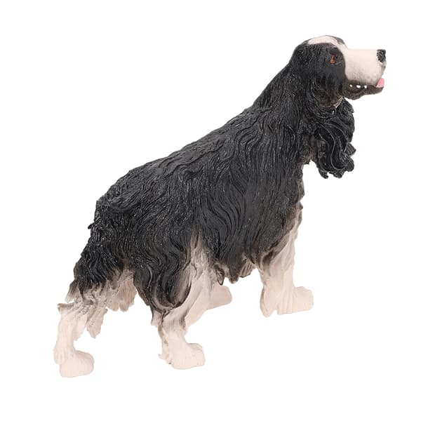 Cocker Spaniel Simulation Pedagogisk Lättskött Hundfigur Leksak Dekor PL127 1314 Svart