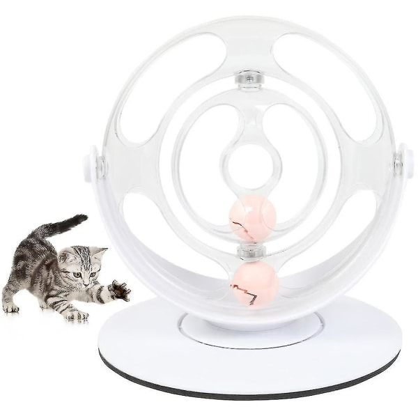 Hhcx-funny Cat Pet Toy Cat Toys Intelligence 360 Rotation Interactive Space Spinning Cat Toy Balls