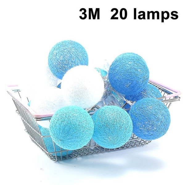 Cotton Ball Fairy Lights Led Batteridriven String Fairy