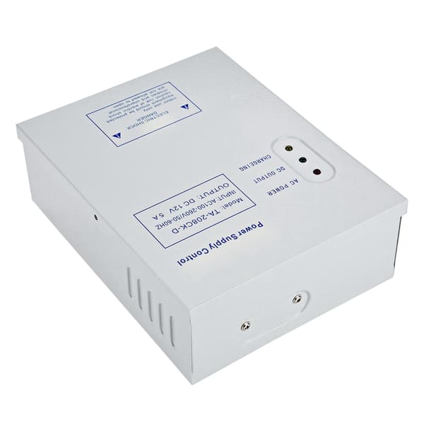 12V/5A DC Ovikelmanohjausjärjestelmän virtalähde