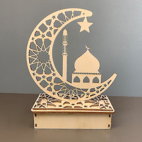 Ramadan-dekorationer, Moon Star Ramadan-ljus, Ramadan-dekorationer - Ramadan Eid Led Night Light, Dekorationsbord D