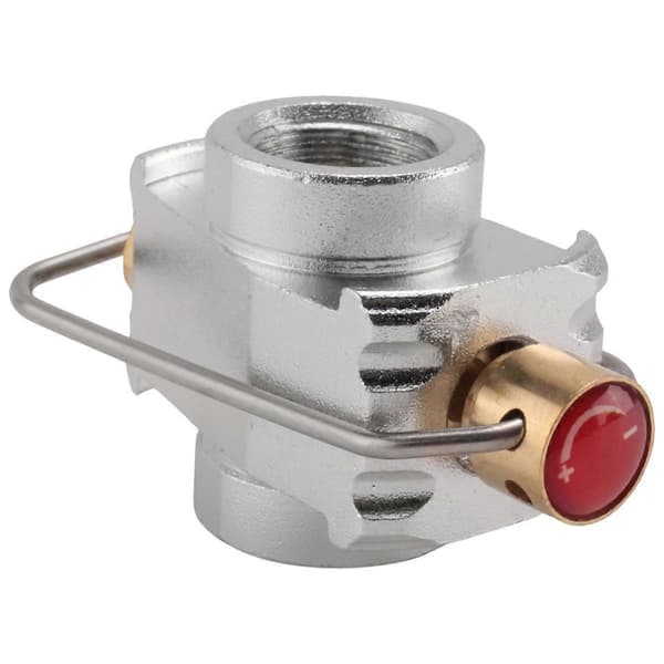 Camping Gas Saver Plus Gasskonverterer Gir Påfyllingsadapter Flat Tank Konverteringsadapter Camping Gassadapter Silver