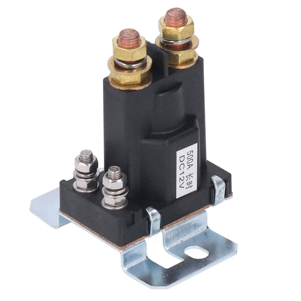 Starter Solenoid Relæ 500A 30W Messingspole Rustfrit Stål Motor Auto Bil Start Kontaktor 12VDC