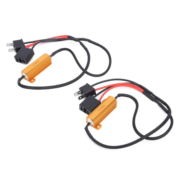 2 stk. H7 LED Dekoder 50W 6ohm Lastmotstand Flash Feilfri Avlyser for Bil Frontlykt Blinklys