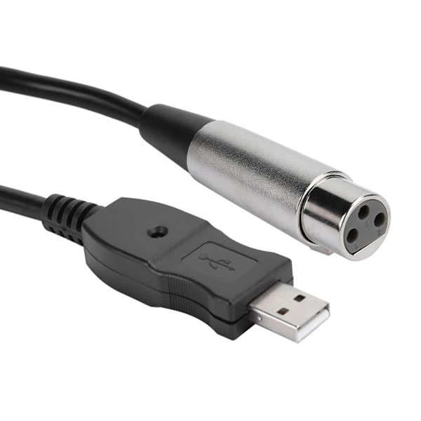 Mikrofon Mic Link Kabel Adapter USB til XLR Mikrofon Link Kabel Ledning 3 Meter