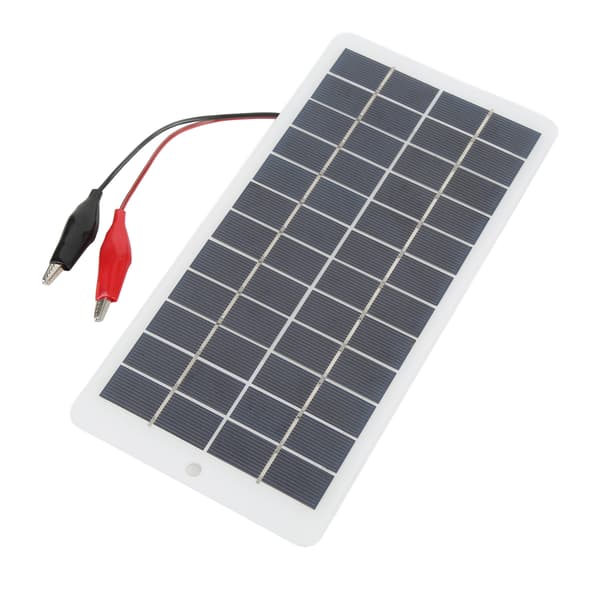 5W 12V Høyeffektiv Bærbar Polykrystallinsk Solcellepanel Batterilader