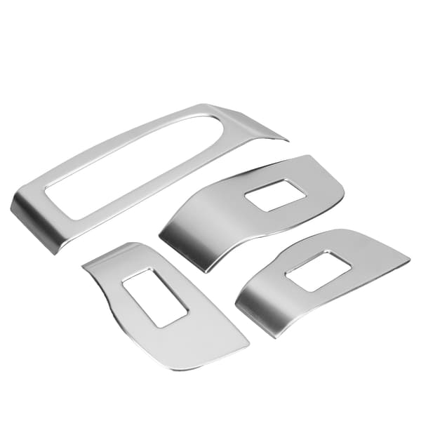 Vindusbryter Panel Trim Ramme Klistremerker Sølv Dekor Erstatning for Mazda CX-30 2020 LHD