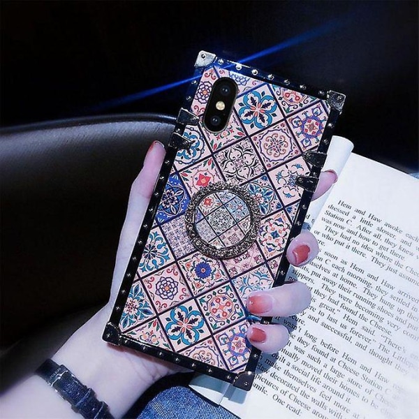 National Style Square Case För Apple Iphone X/xs